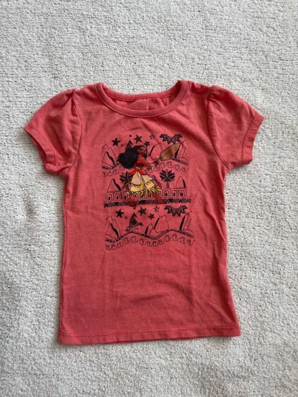 Disney Coral Moana Short Sleeve Graphic Tee
